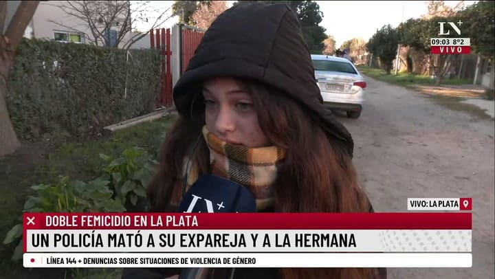 Doble femicidio en La Plata: un policía mató a su expareja y a la hermana de ella
