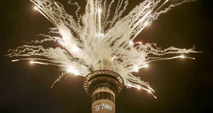 Los festejos en Auckland