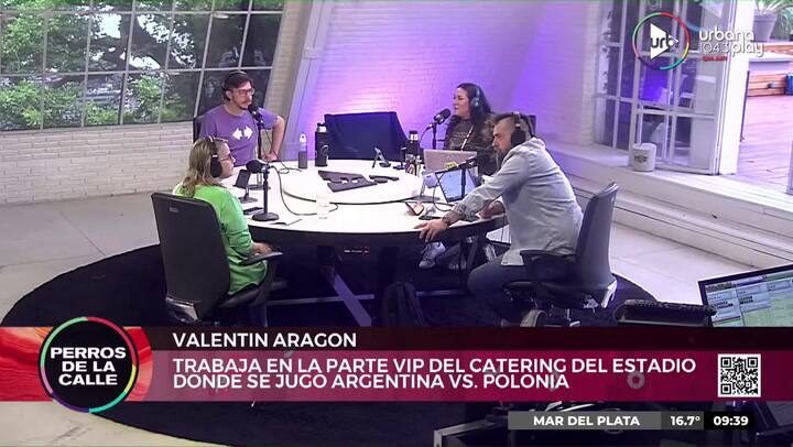 Valentín Aragón contó cómo es su experiencia trabajando en un sector vip del el estadio 974