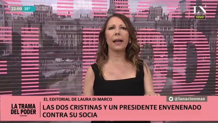 Editorial Laura Di Marco - LAS DOS CRISTINAS Y UN PRESIDENTE ENVENENADO CONTRA SU SOCIA