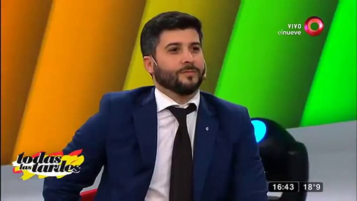 La supuesta hija de Gerardo Romano en Todas las tardes - Fuente: elnueve