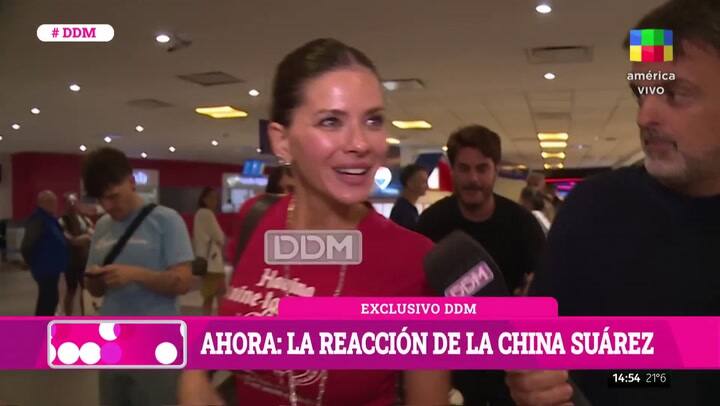 La reacción de la China Suárez cuando le preguntaron por el encuentro con Franco Colapinto en Madrid