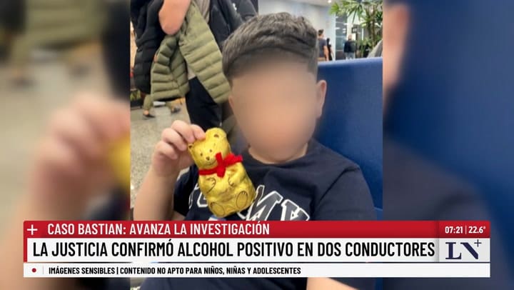 Caso Bastian: los conductores dieron positivo de alcohol en sangre