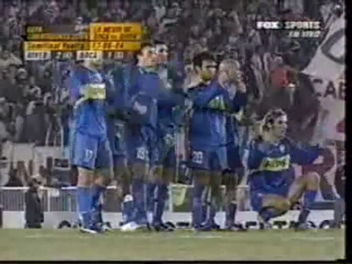 El penal a River en el Monumental, en 2004