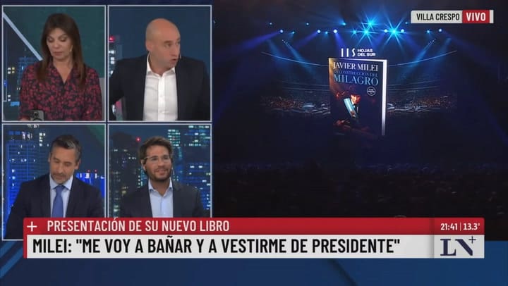 María Eugenia Talerico se quebró al hablar del show de Milei