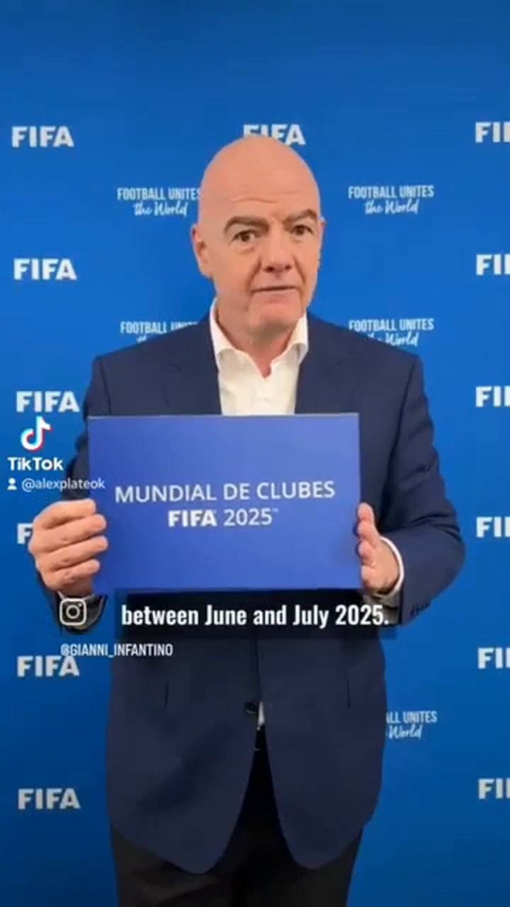 Gianni Infantino, presidente de la FIFA, le dio la bienvenida a River para el Mundial de Clubes