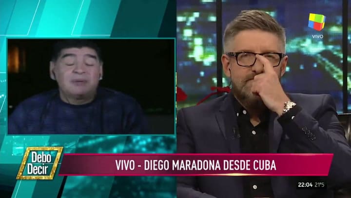 Diego Maradona desde Cuba