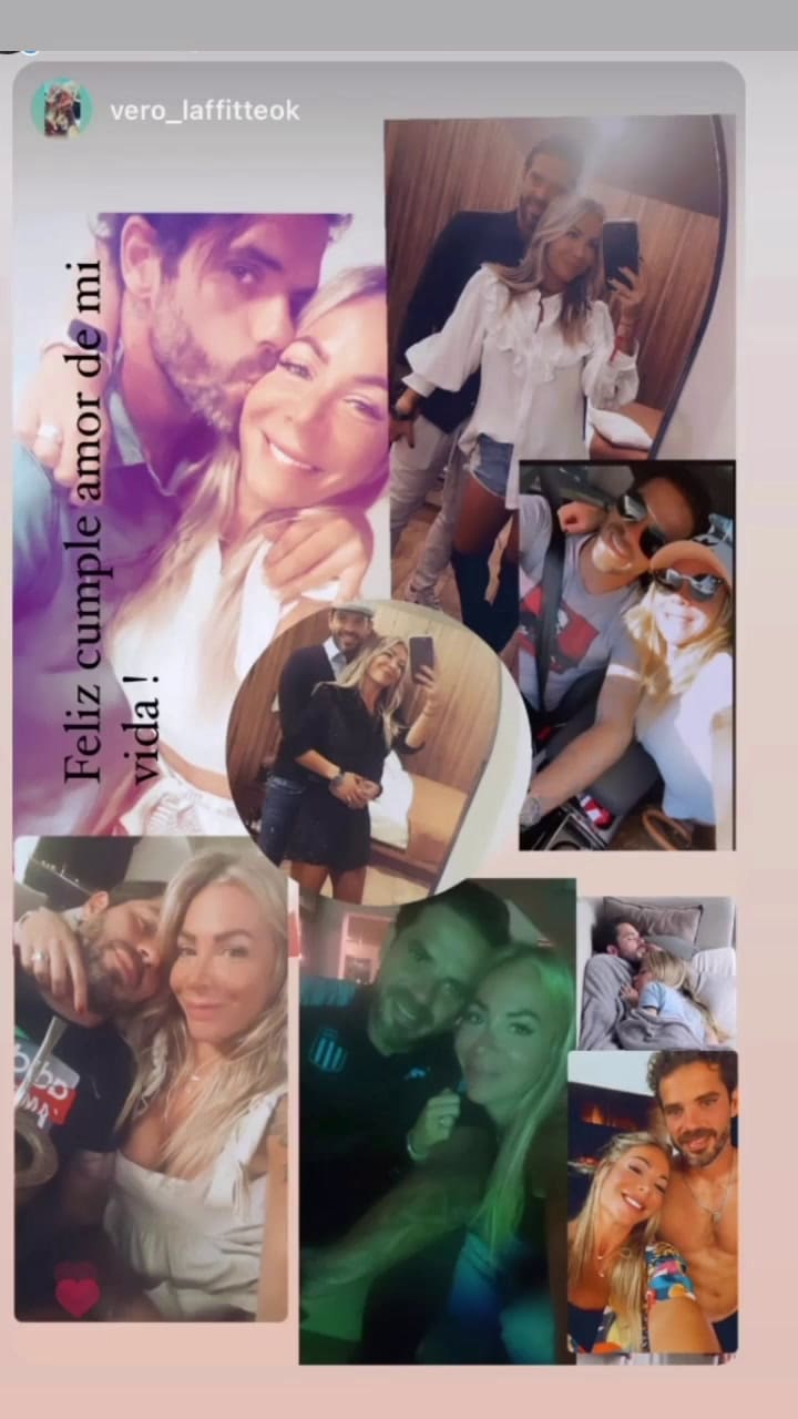 Verónica Laffite le dedicó un tierno mensaje a Fernando Gago por su cumpleaños