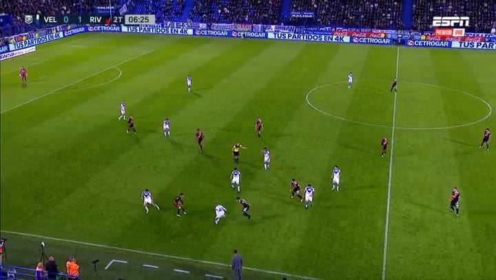 El gol de Lucas Pratto para el empate de Vélez ante River