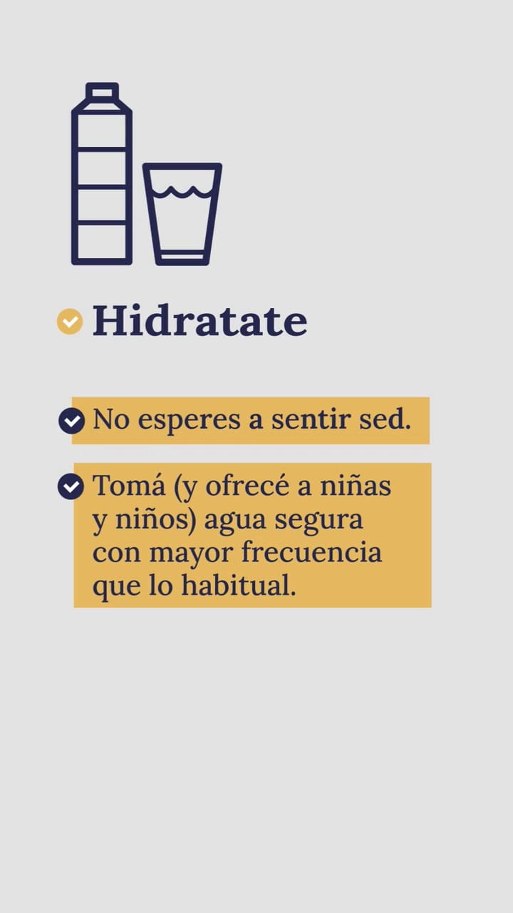 Recomendaciones para los días de calor