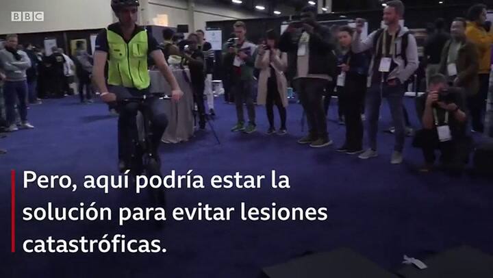Chaleco airbag para ciclistas - Fuente: BBC