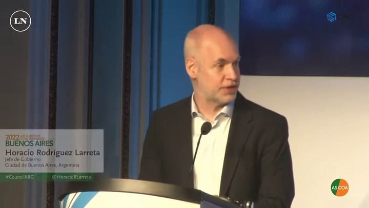 Horacio Rodríguez Larreta en Council 2022