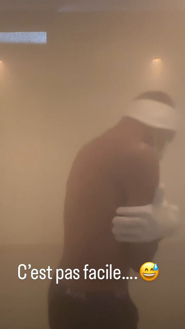 Kylian Mbappé se sometió a una sesión de crioterapia