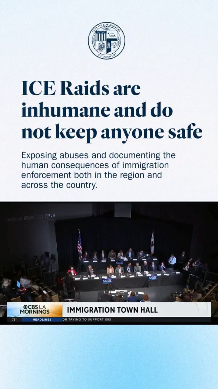 Un grupo de 20 alcaldes del sur de California se reunió para denunciar las tácticas de control migratorio actuales