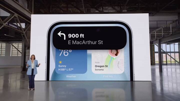 Las notificaciones en la isla dinámica del iPhone 15, con Leo Messi como ejemplo