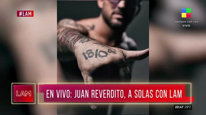 Juan Reverdito habló sobre sus fotos subidas de tono