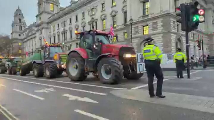 Movilizaciones de agricultores en Londres