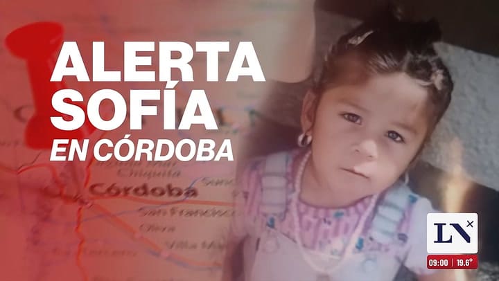Busqueda desesperada en Cordoba de una nena de 2 anos