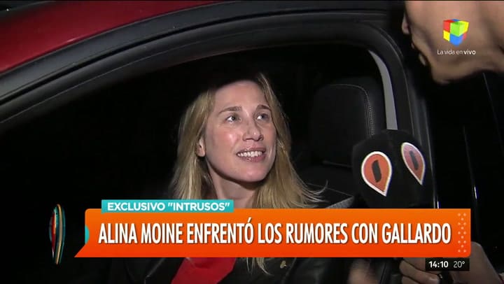 Alina Moine enfrentó los rumores con Gallardo - Fuente: América Tv