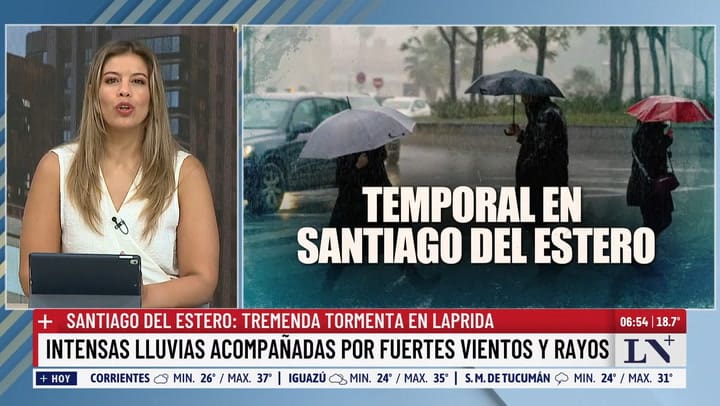 Temporal en Santiago del Estero