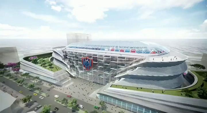 San Lorenzo: el proyecto de estadio que propone una lista opositora a Tinelli - Video: @FPAzulgrana
