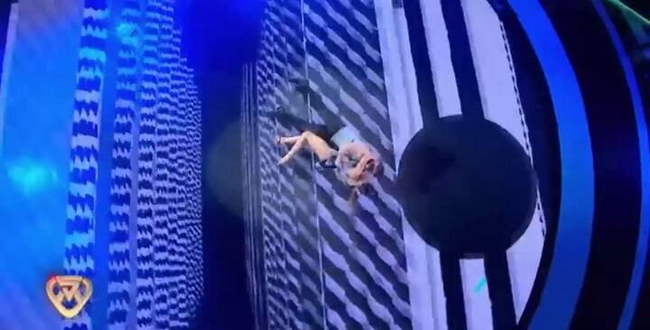 Maxi Diorio y Celeste Muriega en la pista de ShowMatch