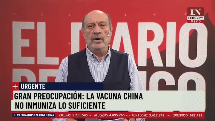 La vacuna de Sinopharm no inmuniza lo suficiente. Gustavo Di Bella, médico denunciante