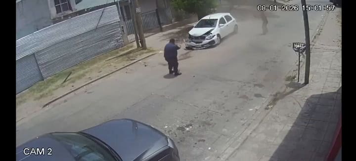 Persecución y tiroteo en Merlo