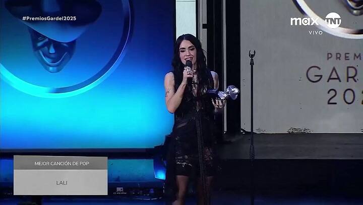 El discurso de Lali. Fuente: TNT