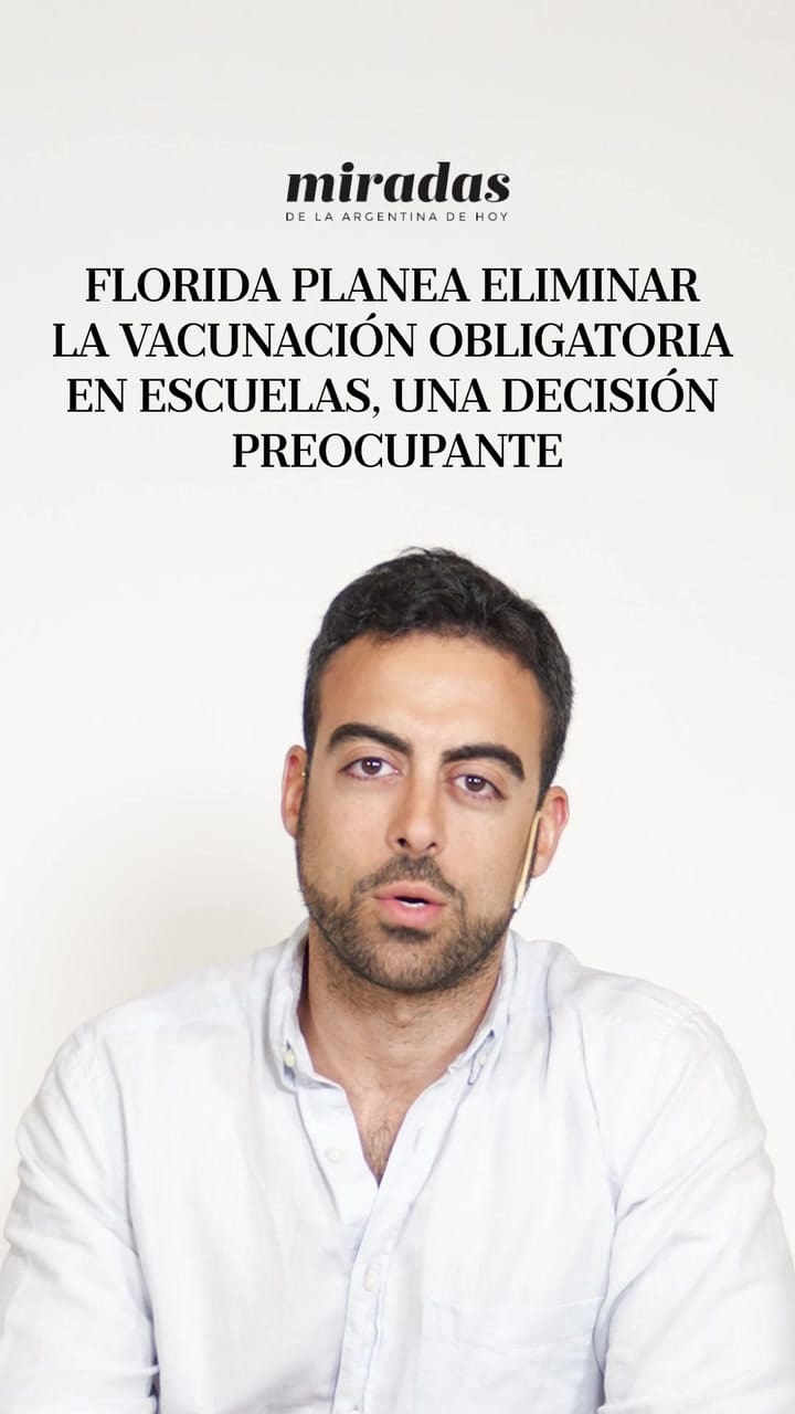 FLORIDA PLANEA ELIMINAR LA VACUNACIÓN OBLIGATORIA EN ESCUELAS, UNA DECISIÓN PREOCUPANTE