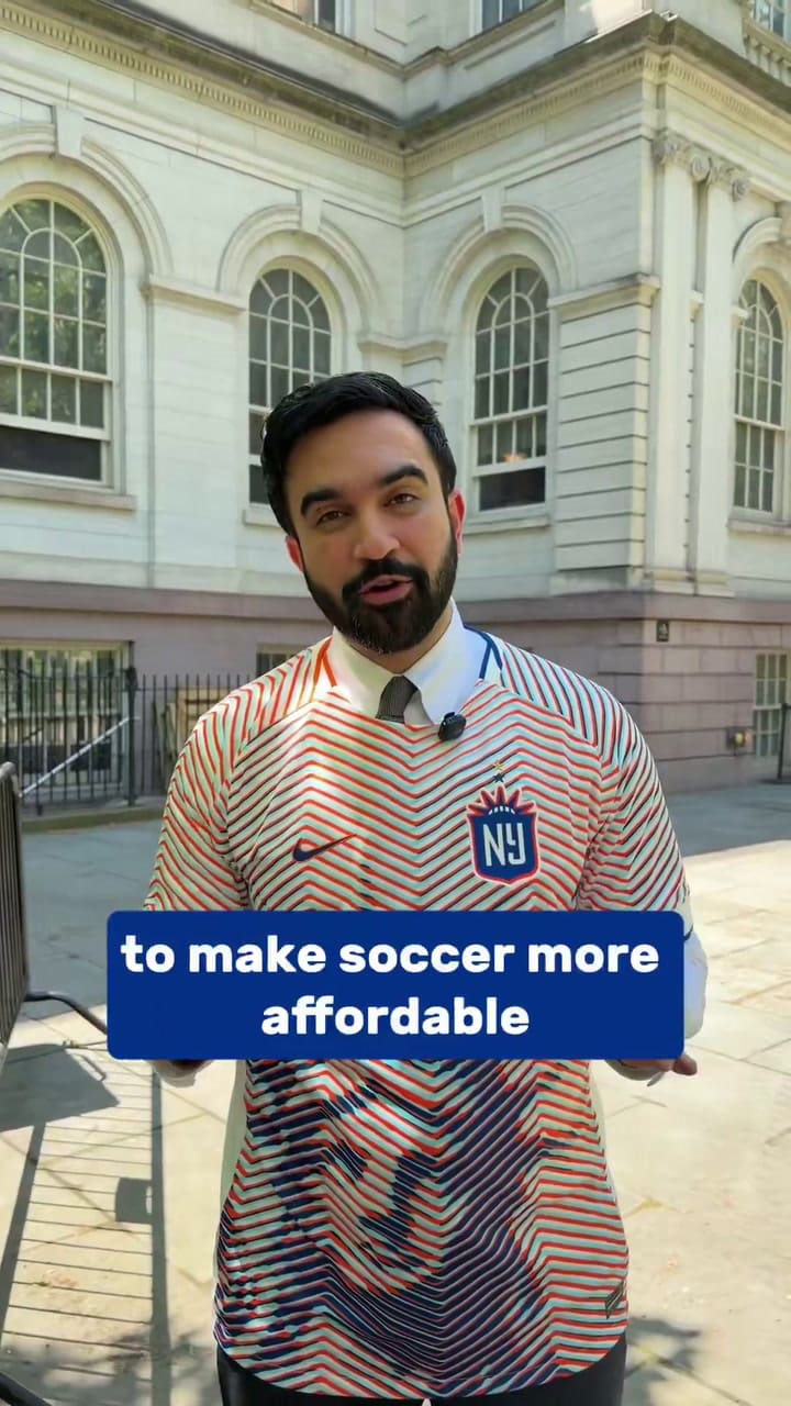 El alcalde Zohran Mamdani lanzó una iniciativa junto al Gotham FC