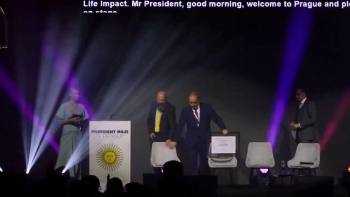 Milei En Praga, El 24 De Junio De 2024