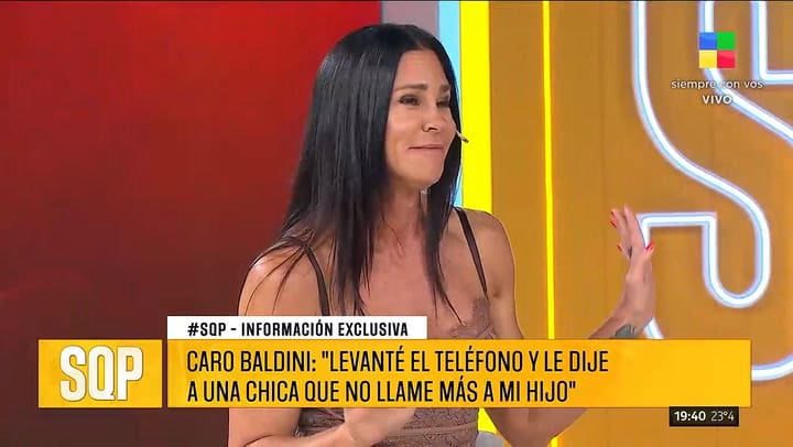 Caro Baldini revelo que hizo cuando a su hijo era menor de edad y le hablo una mujer mayor