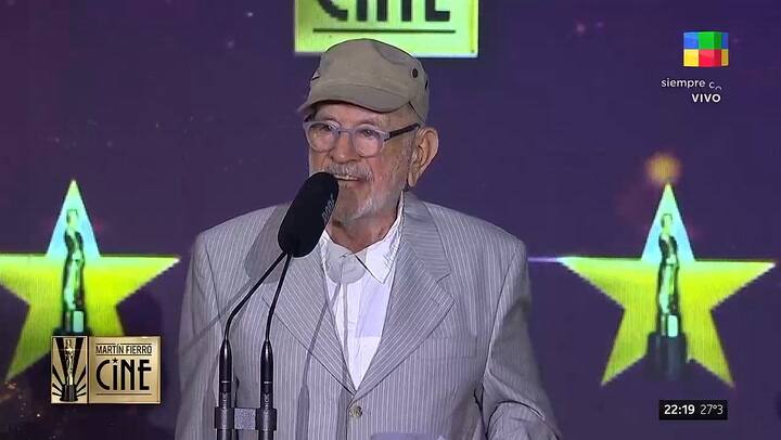 La reaccion de Guillermo Francella ante el discurso de Norman Briski