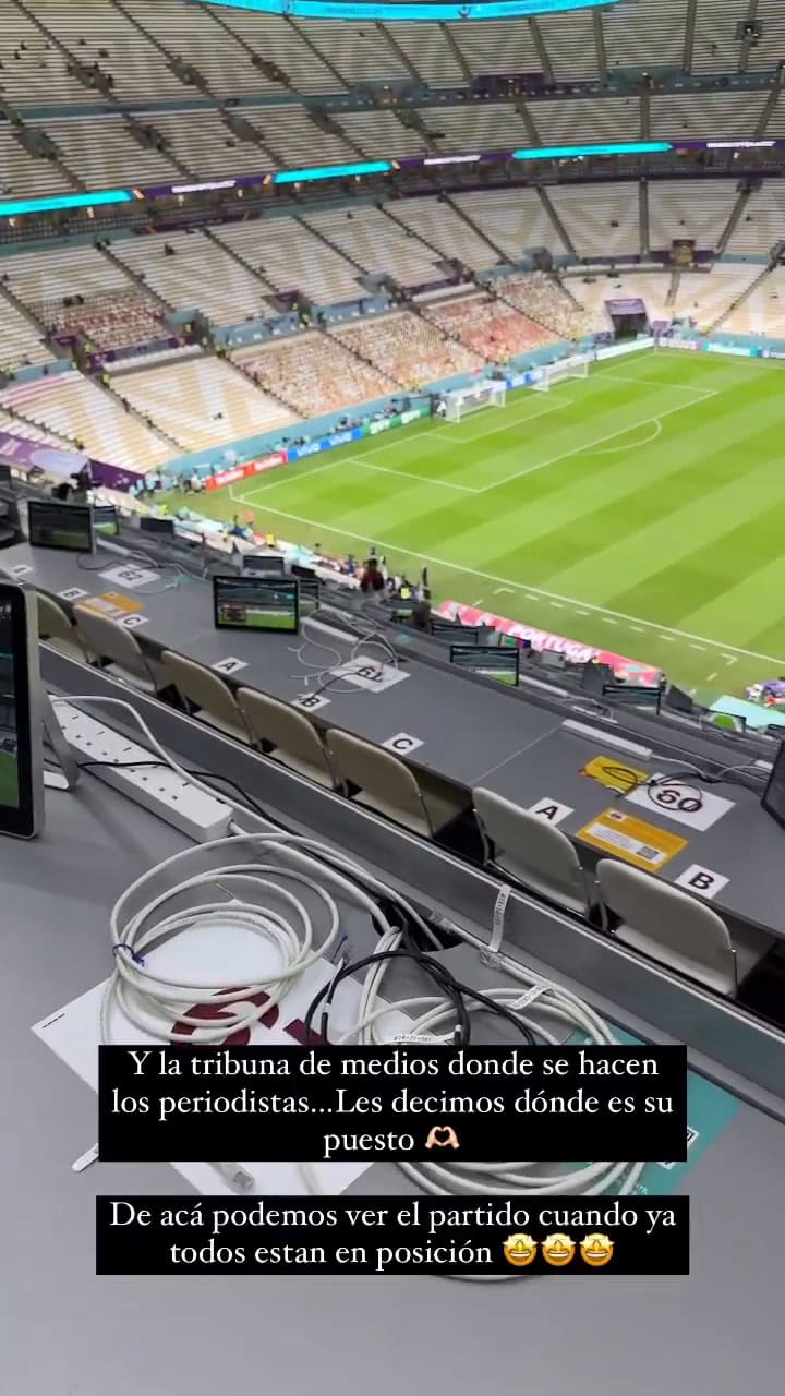 Meli Bardet está presente en el Portugal vs Uruguay