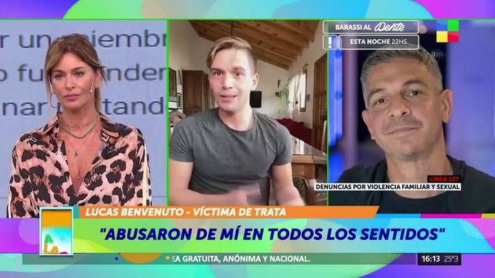 Lucas Benvenuto habló de los abusos que sufrió