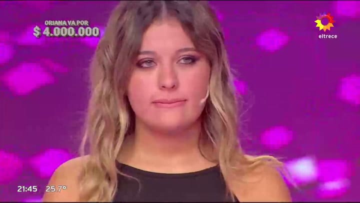 Valentina, la joven estudiante de psicología de 19 años que ganó Los 8 escalones