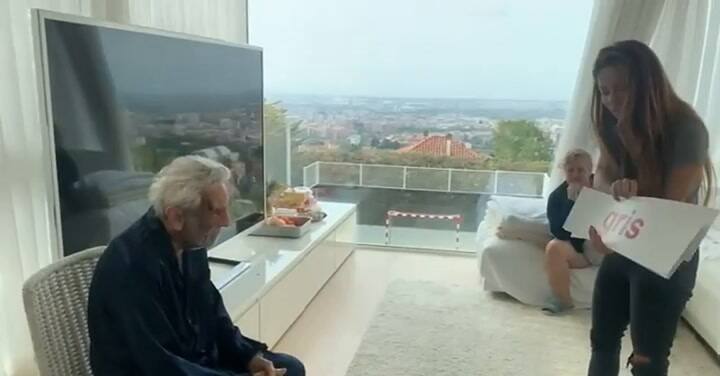 Shakira junto a su padre