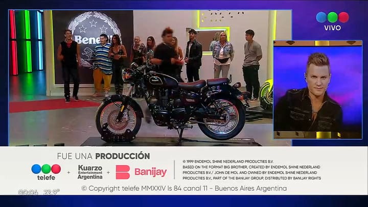 Manzana se gano la moto en Gran Hermano