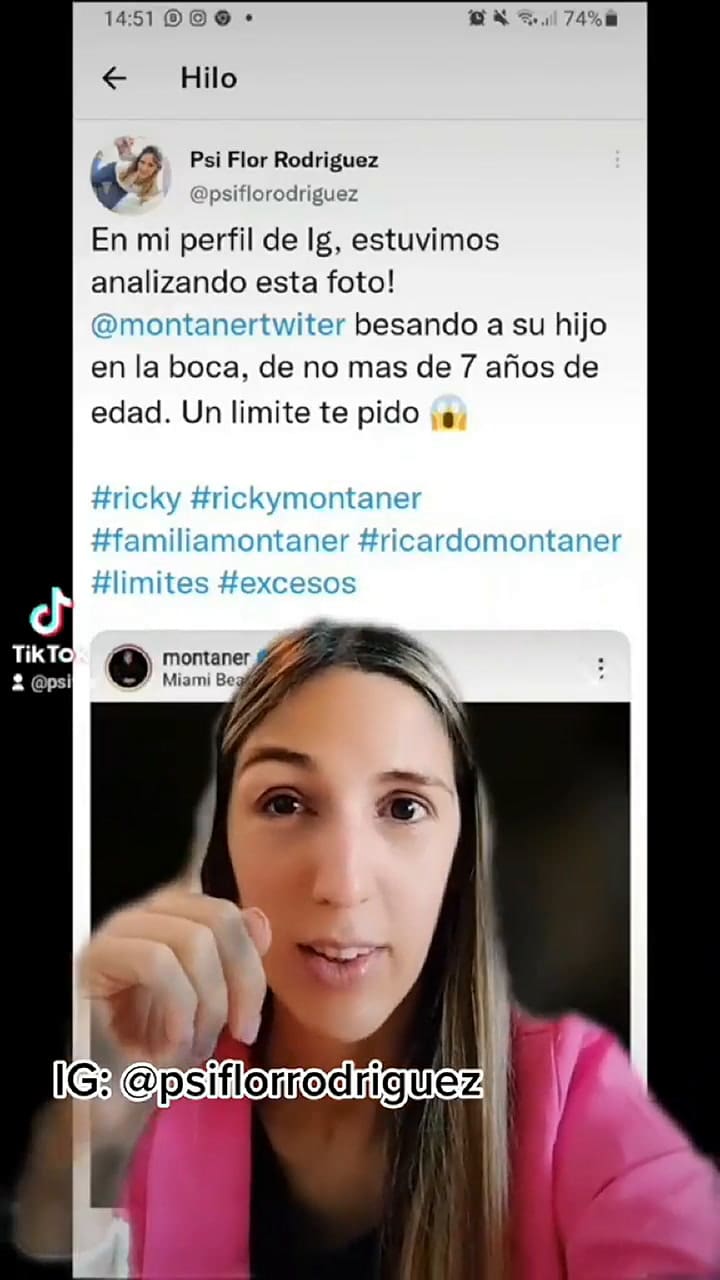La respuesta de la psicóloga que recibió una carta documento de Ricardo Montaner.- TikTok