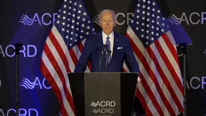 Reapareció Joe Biden con un contundente discurso contra Trump