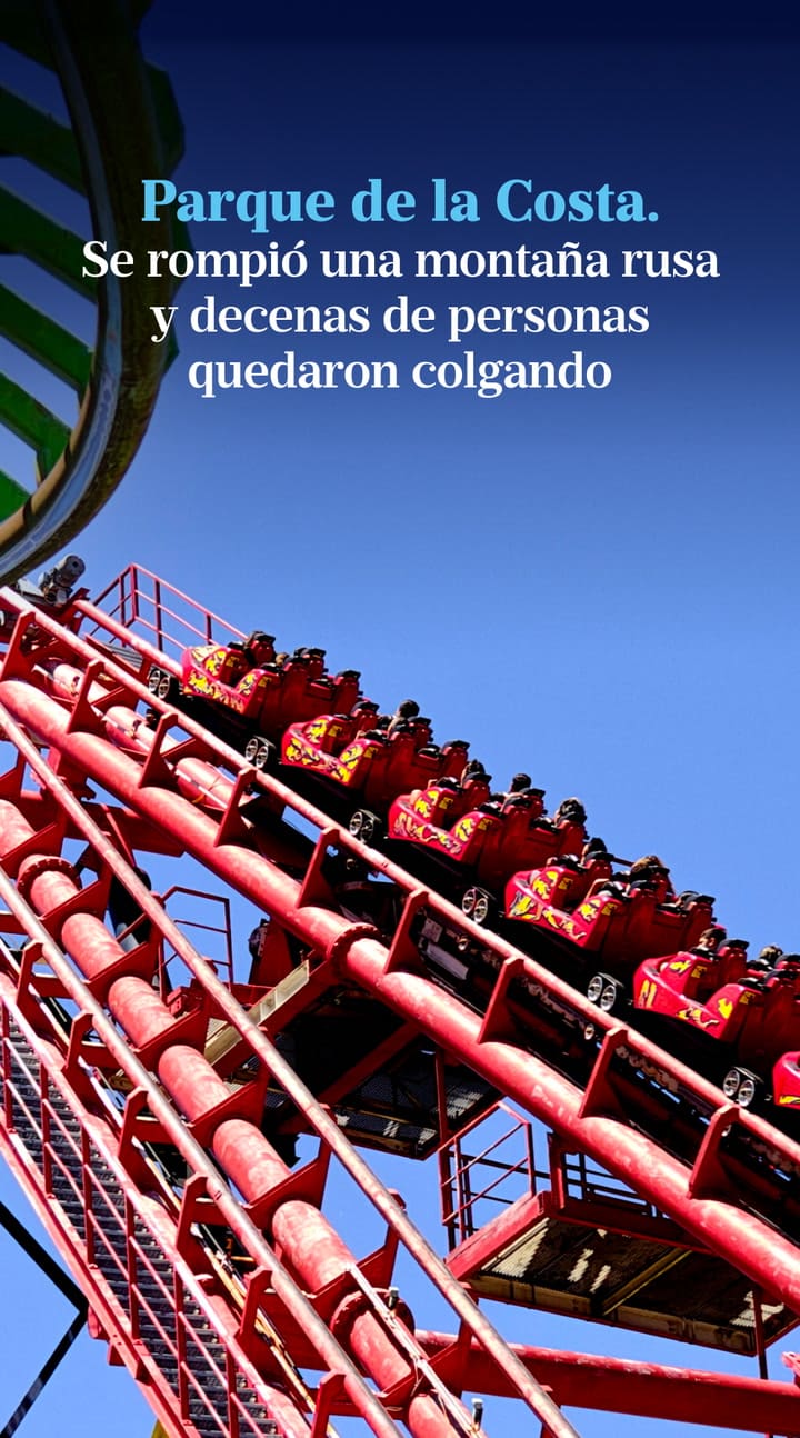 En El Parque De La Costa. Se Rompió Una Motaña Rusa Y Decenas De Personas Quedaron Colgando