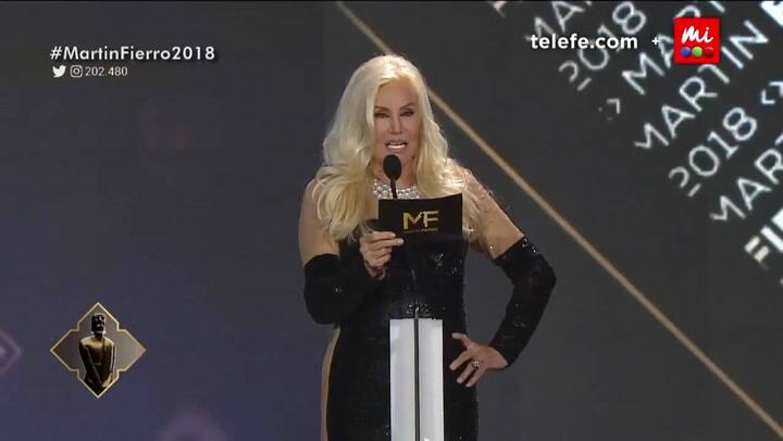 Susana Giménez presenta el homenaje a Mirtha Legrand - Fuente TW @telefe