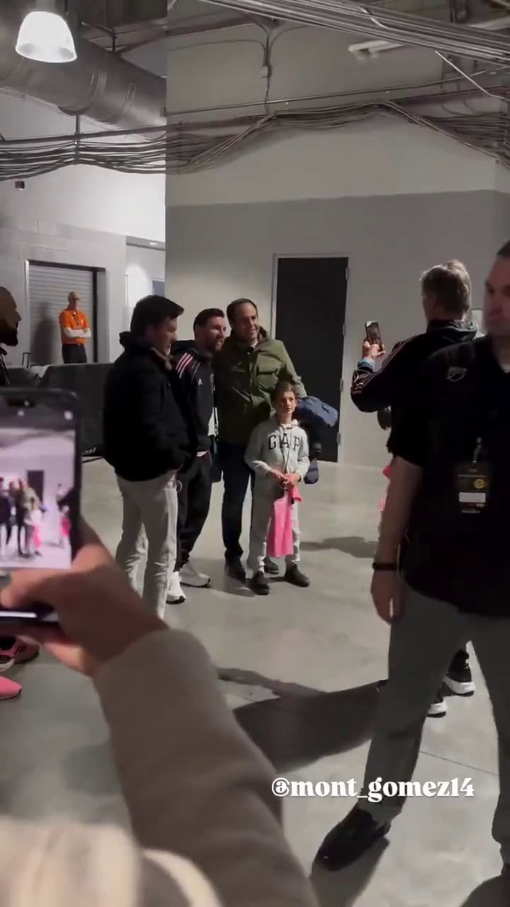 El encuentro entre Messi y el Checo Pérez