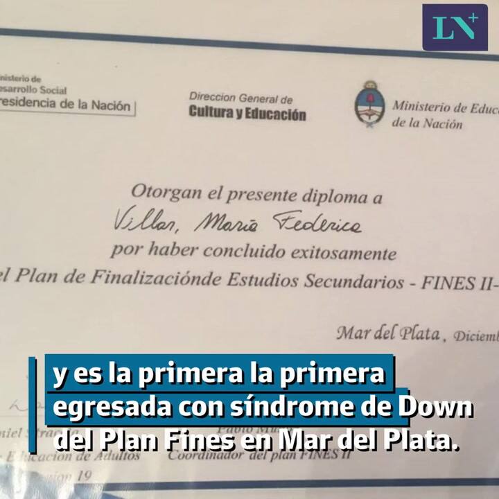 Tiene síndrome de Down, terminó el secundario, quiere vivir sola y sueña con trabajar