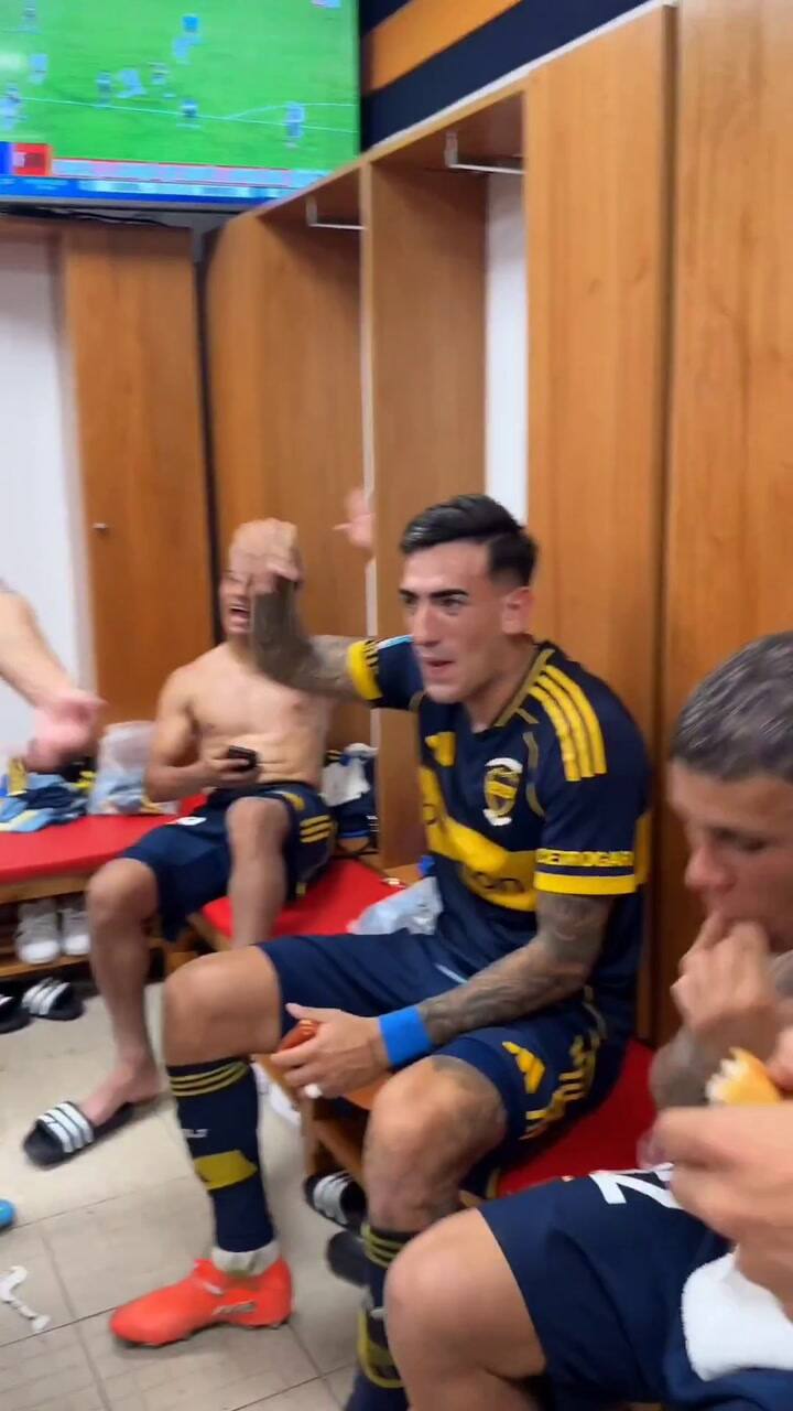 El festejo de Boca en el Monumental