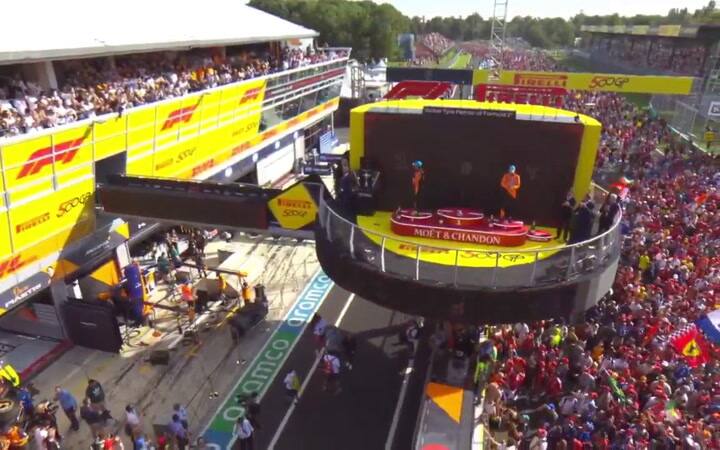 Los abucheos del público italiano a Norris en Monza