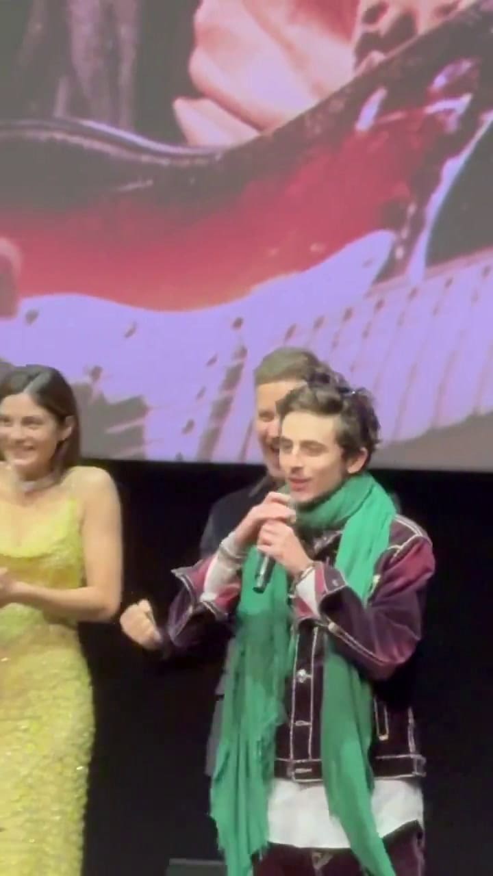 Así anunció Timothée Chalamet que iba a ver a Paulo Dybala