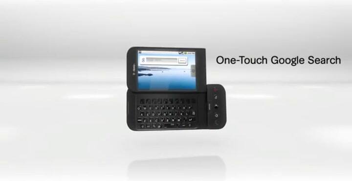 El aviso original de la presentación del HTC G1, el primer smartphone con Android - Fuente YouTube