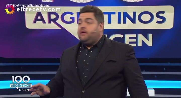 Darío Barassi interrumpió 100 argentinos dicen cuando la producción le incautó comida turca
